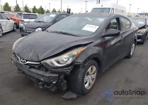 2016 Hyundai Elantra Se from USA, damaged, VIN 5NPDH4AE5GH771028